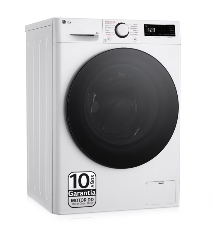 Lg Lavadora F2WR5S80AGW 8Kg 1200rpm A